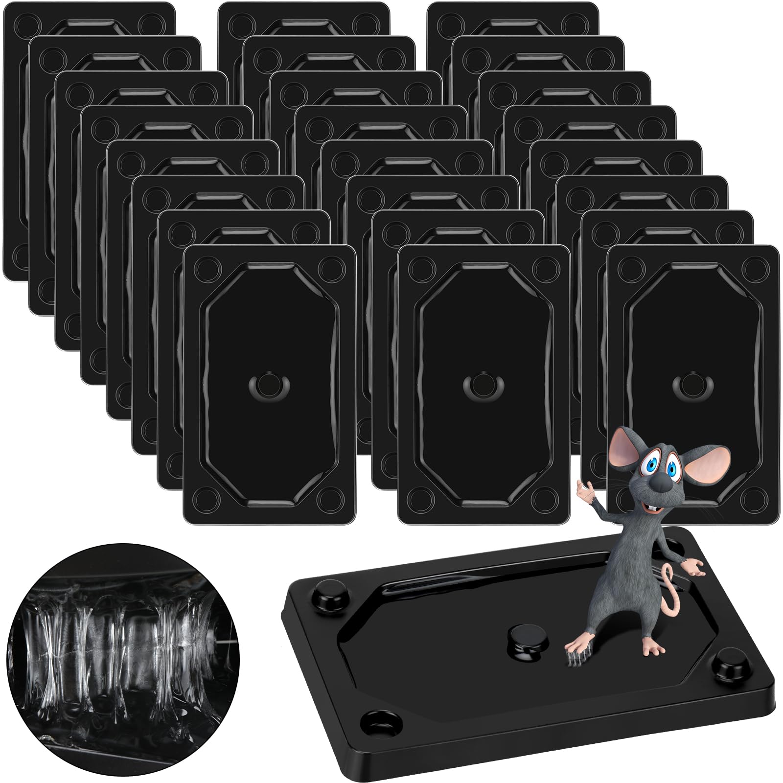 Qualirey 24-piece glue traps laid out for home pest control