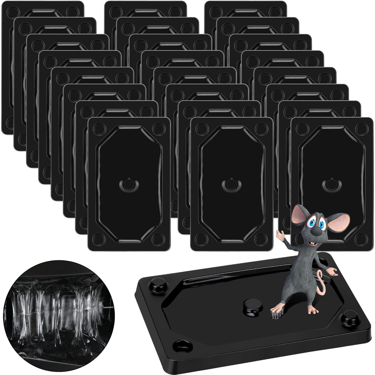 Qualirey 24-piece glue traps laid out for home pest control