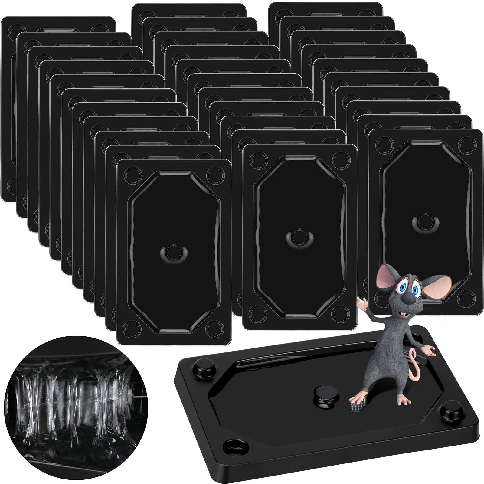 Qualirey 32-piece glue traps pack for indoor pest control