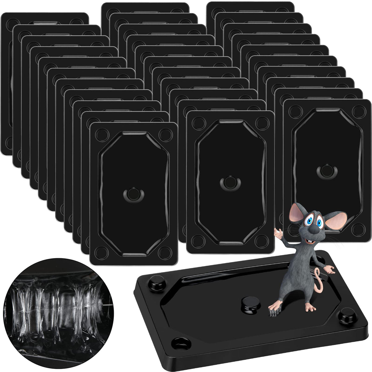 Qualirey 32-piece glue traps pack for indoor pest control