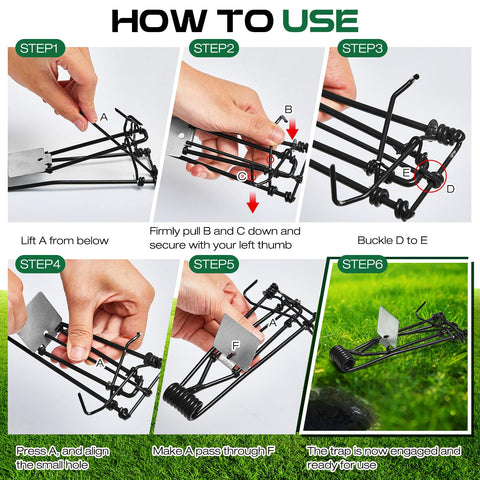 Qualirey 4-pcs traps pack provides extensive coverage for yards.