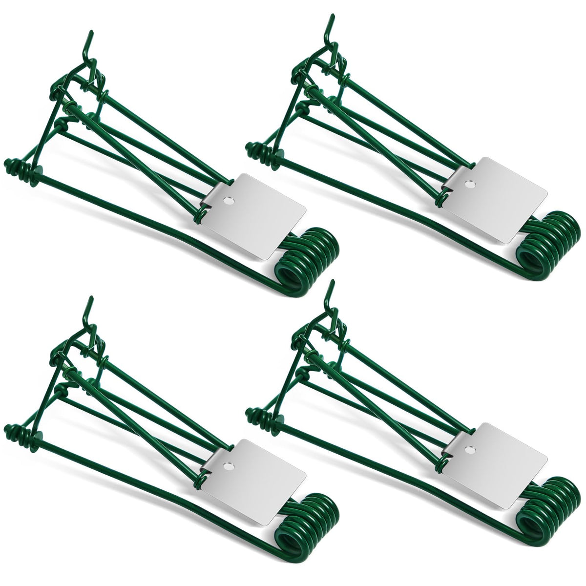 Qualirey 4pc outdoor gopher trap set for lawn protection and easy management.
