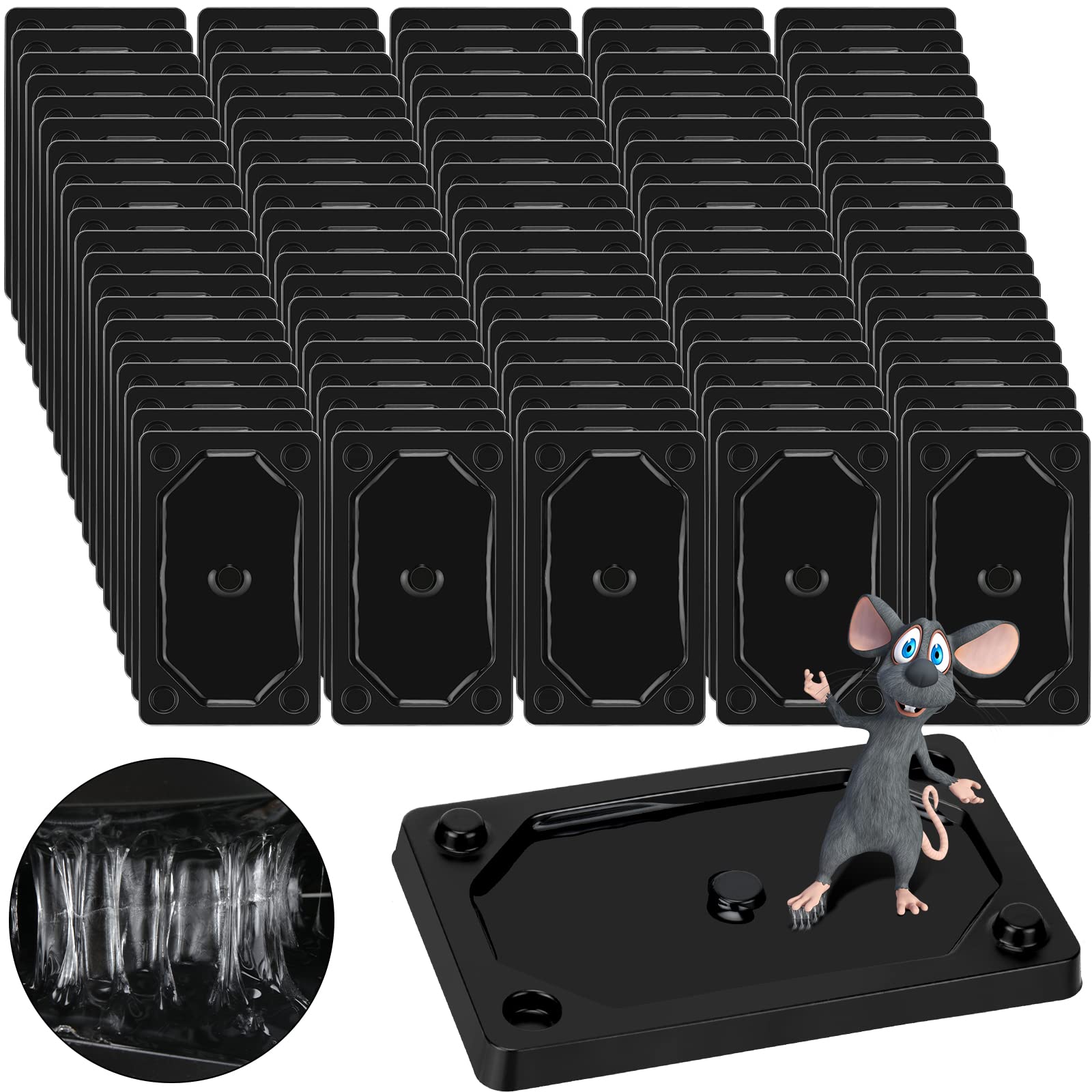 Qualirey 64-piece glue traps pack for efficient pest control at home