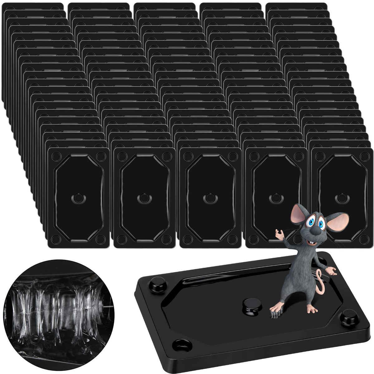 Qualirey 64-piece glue traps pack for efficient pest control at home