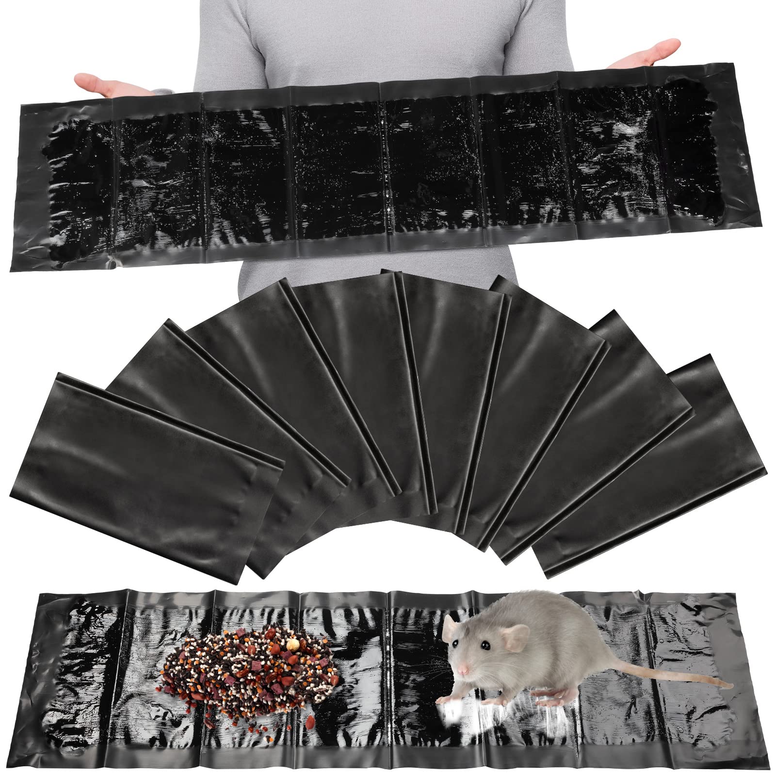 Qualirey eight-pack 24-inch sticky traps for wide-area pest control.