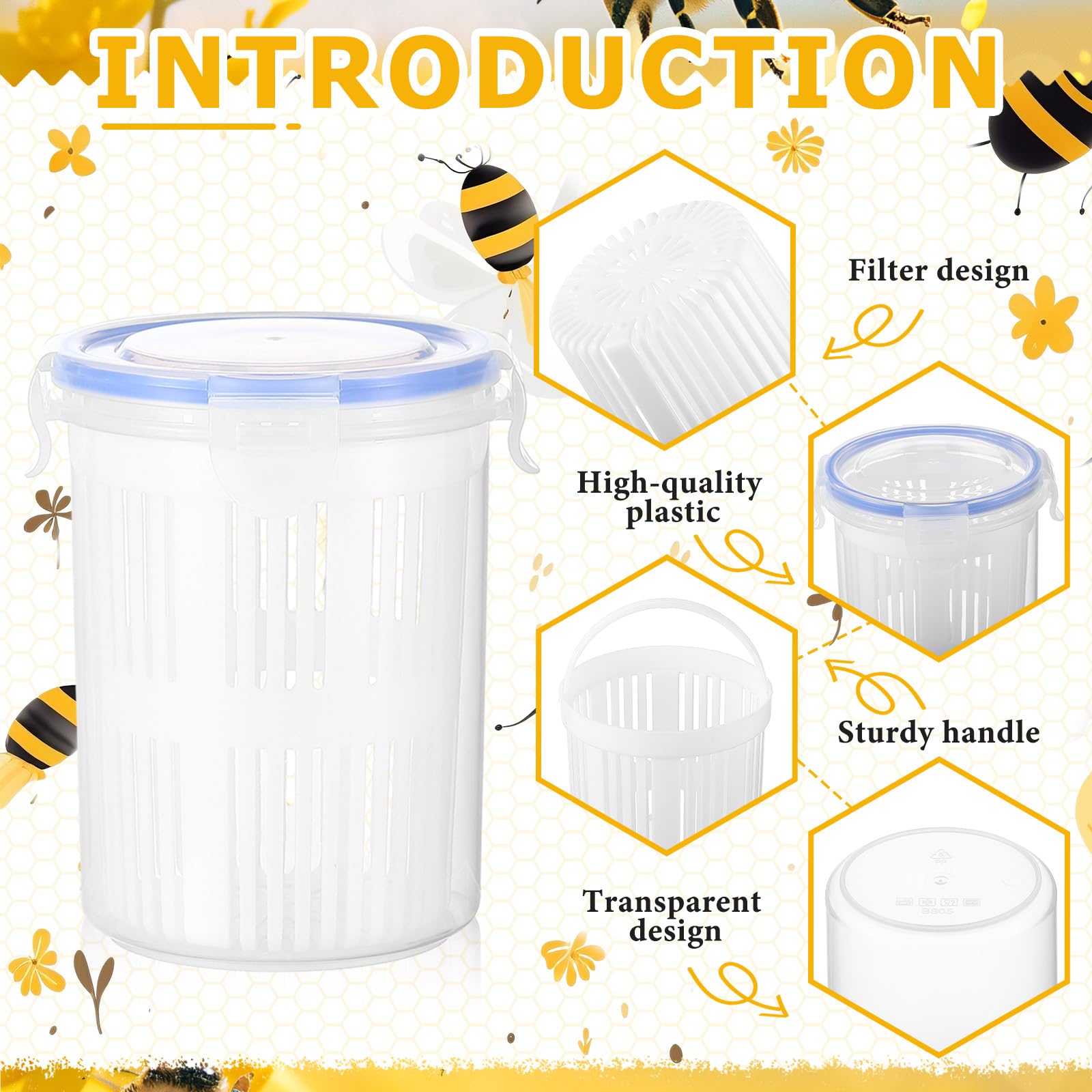 Anti-leak clip system keeps samples spill-free during shaking.