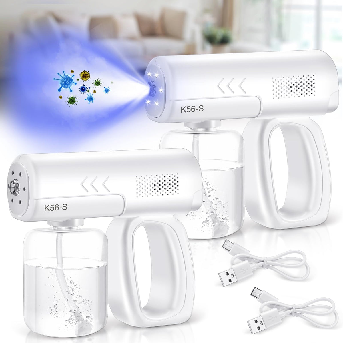 Qualirey atomizer sprayer gun handheld cordless for quick, even coverage.