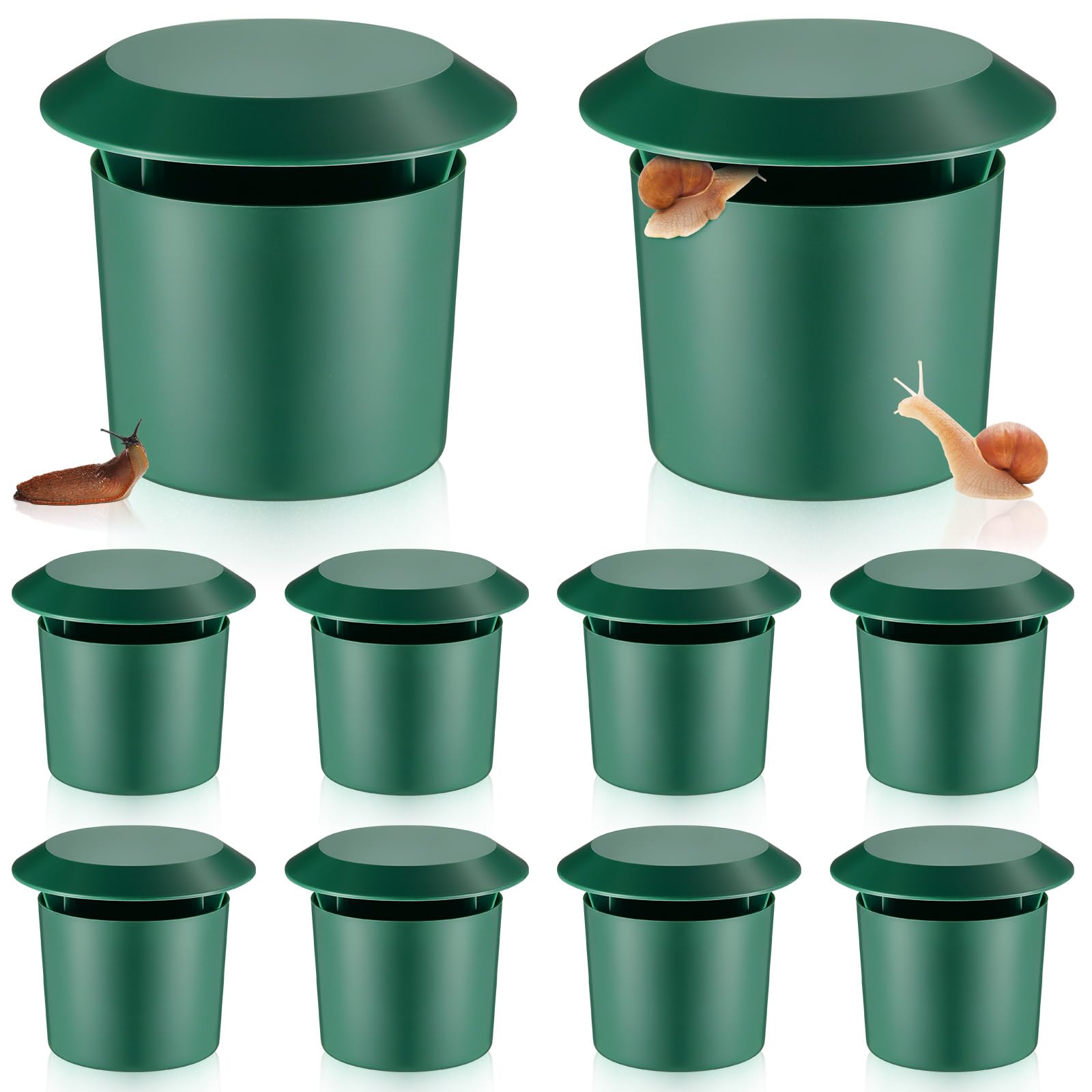 Qualirey beer slug trap pack front view, a compact garden pest solution.