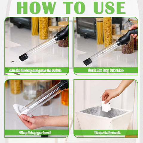 Qualirey vacuum's powerful motor helps trap small insects effectively.