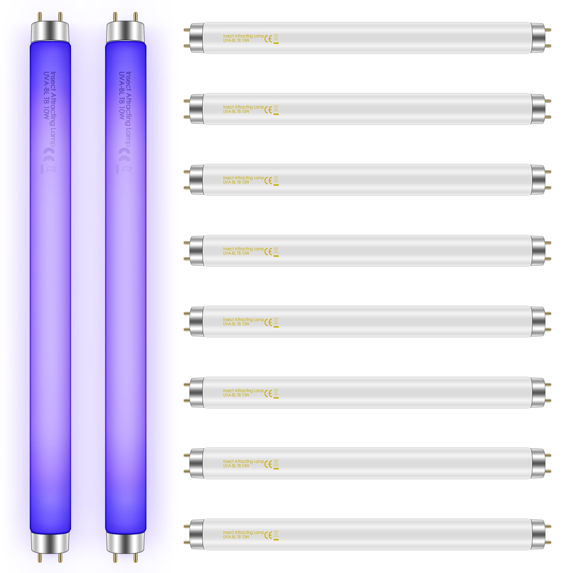 Qualirey bug zapper bulb 10W shown for reliable 365nm UV attraction