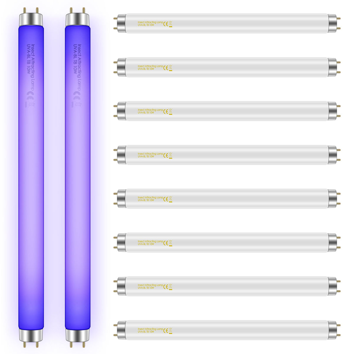 Qualirey bug zapper bulb 10W shown for reliable 365nm UV attraction