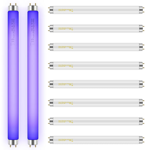 Qualirey bug zapper bulb 10W shown for reliable 365nm UV attraction