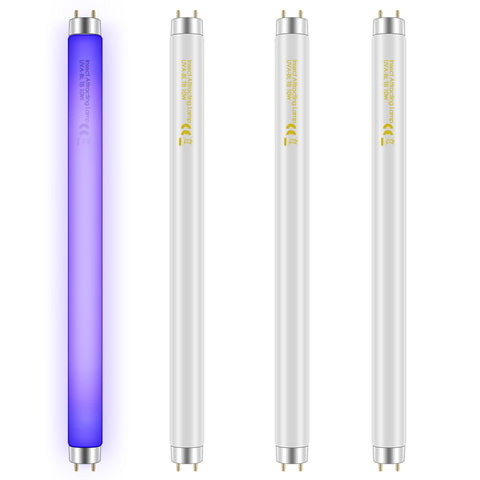 Qualirey bug zapper bulb 4-pack ready for quick indoor replacement.