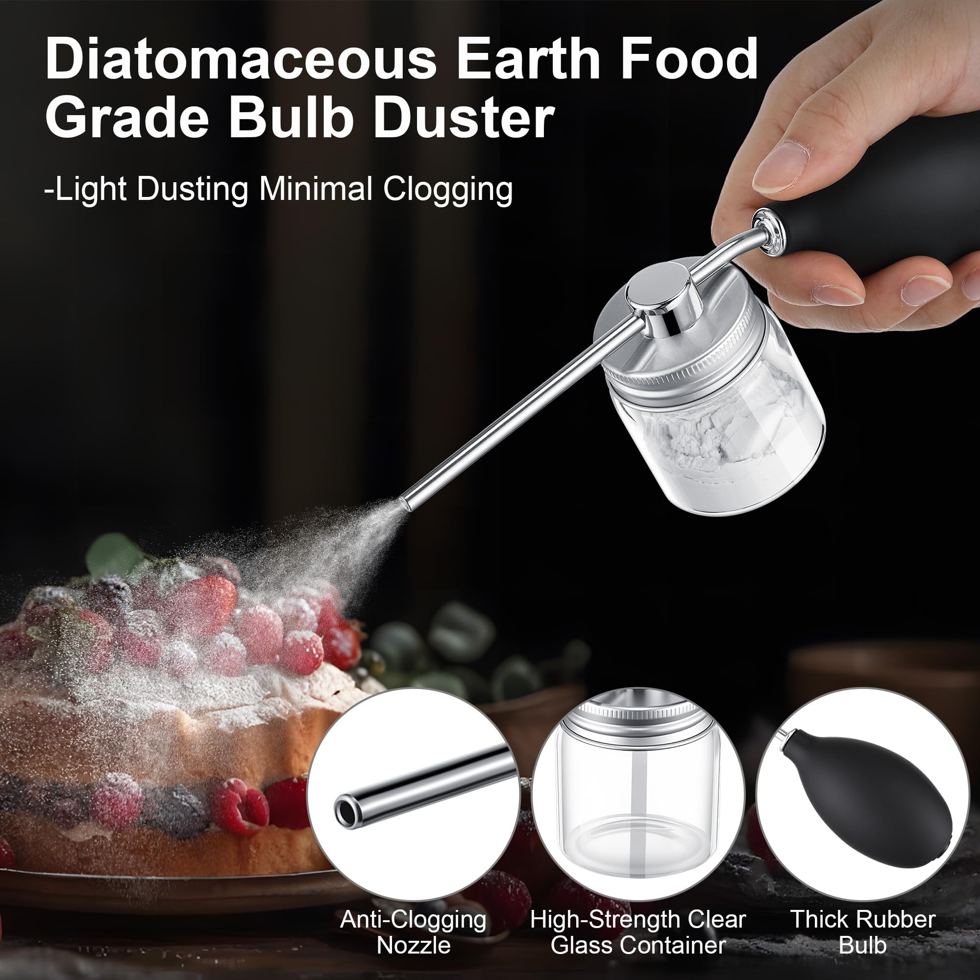 Qualirey glass container view with clear 2 oz capacity