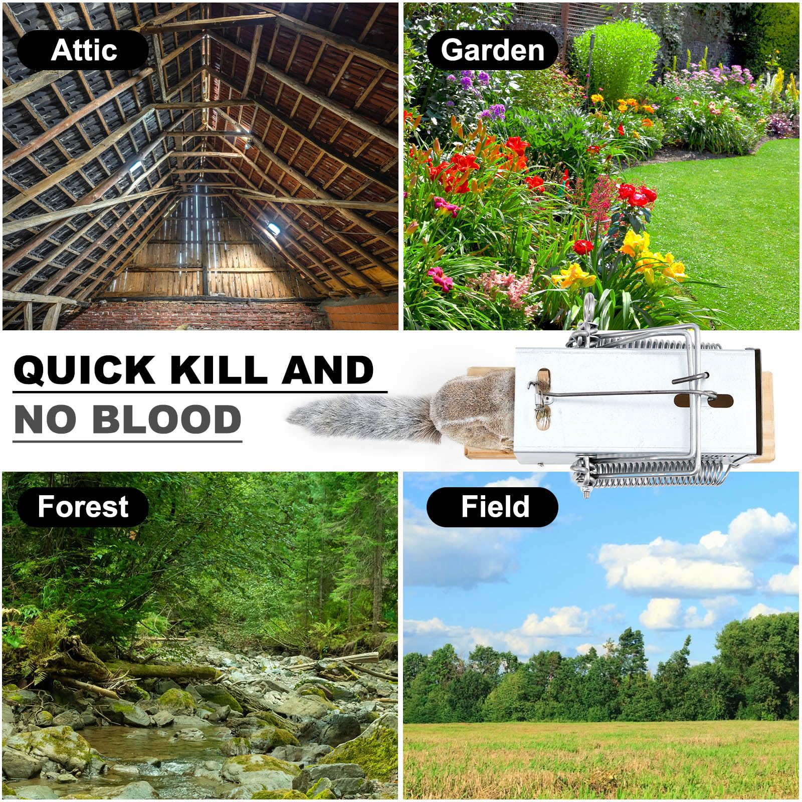 Qualirey Easy installation system makes trap placement quick and simple