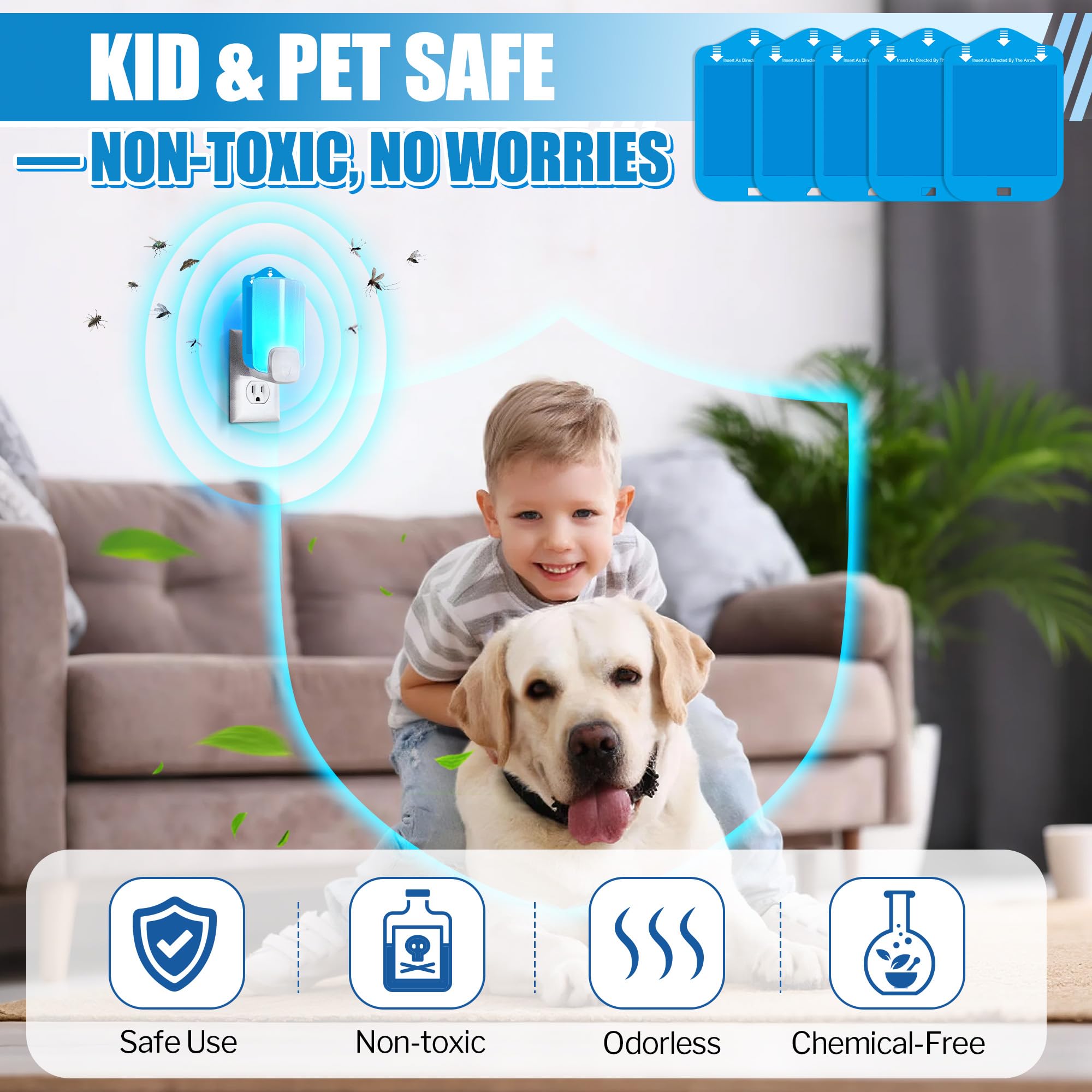 Qualirey fly-trap-refill-card Wondercide-compatible for seamless indoor use.