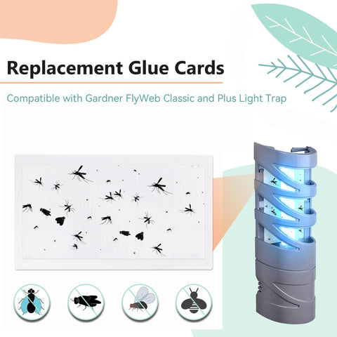 Qualirey FlyWeb FlyClassic replacement glue board for indoor pest trapping.