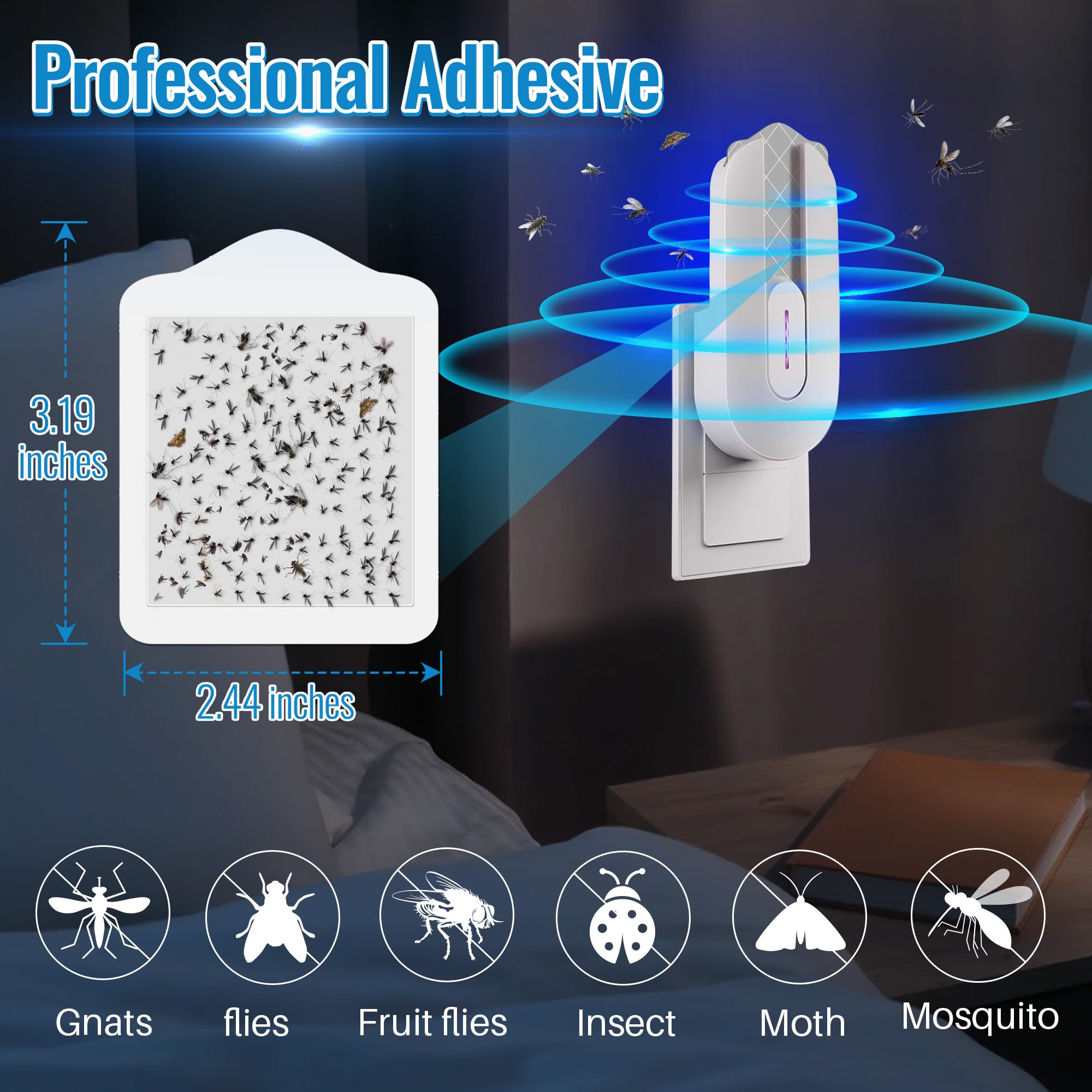 Qualirey glue board inside view highlights sticky, high-adhesion surface.