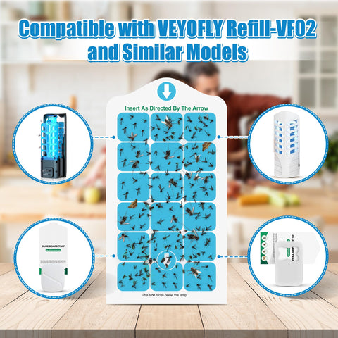 Qualirey glue board refill offers easy VEYOFLY compatibility for quick replacements.