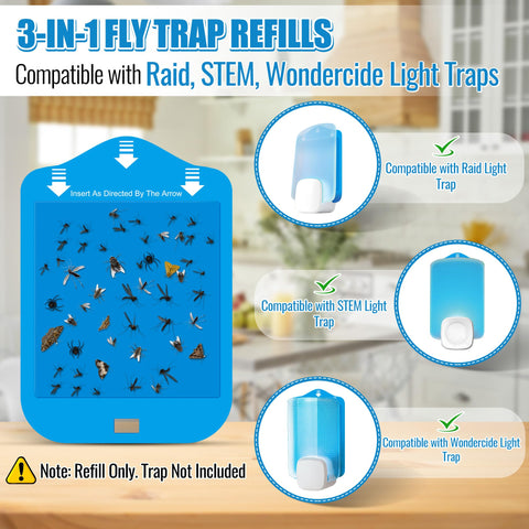 Qualirey glue cards provide strong sticky capture for small flying insects.