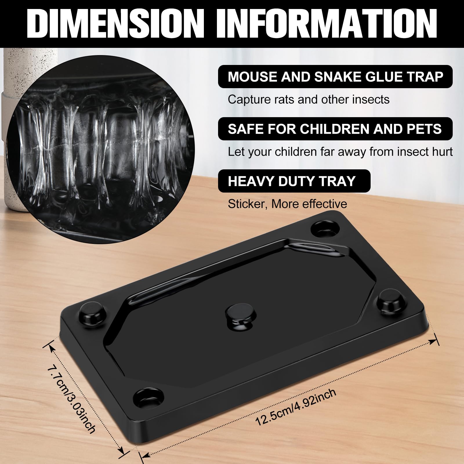 Qualirey glue trap adhesive surface demonstrates strong stickiness for pest control