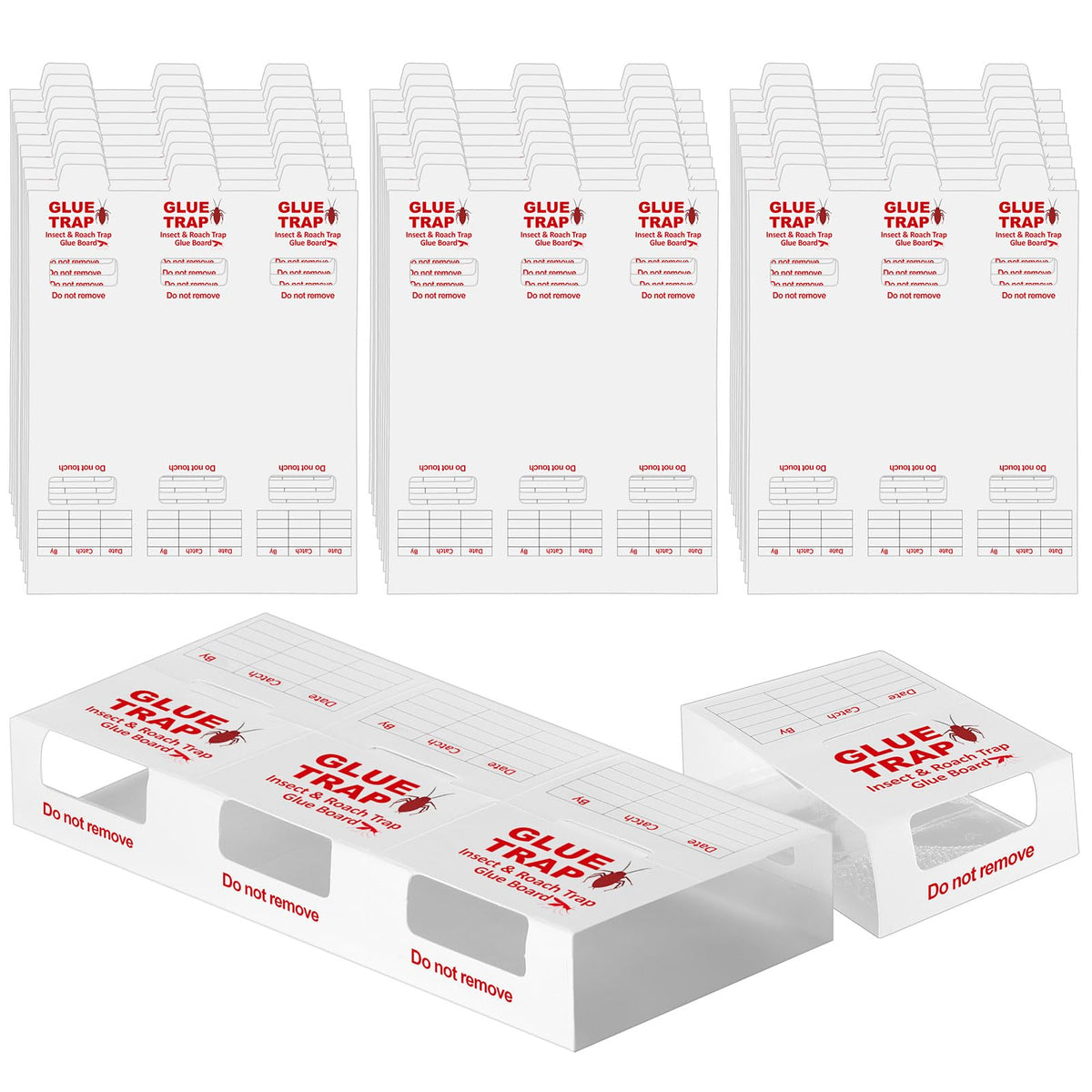 Qualirey glue traps 50-sheets layout for bulk pest control at home.