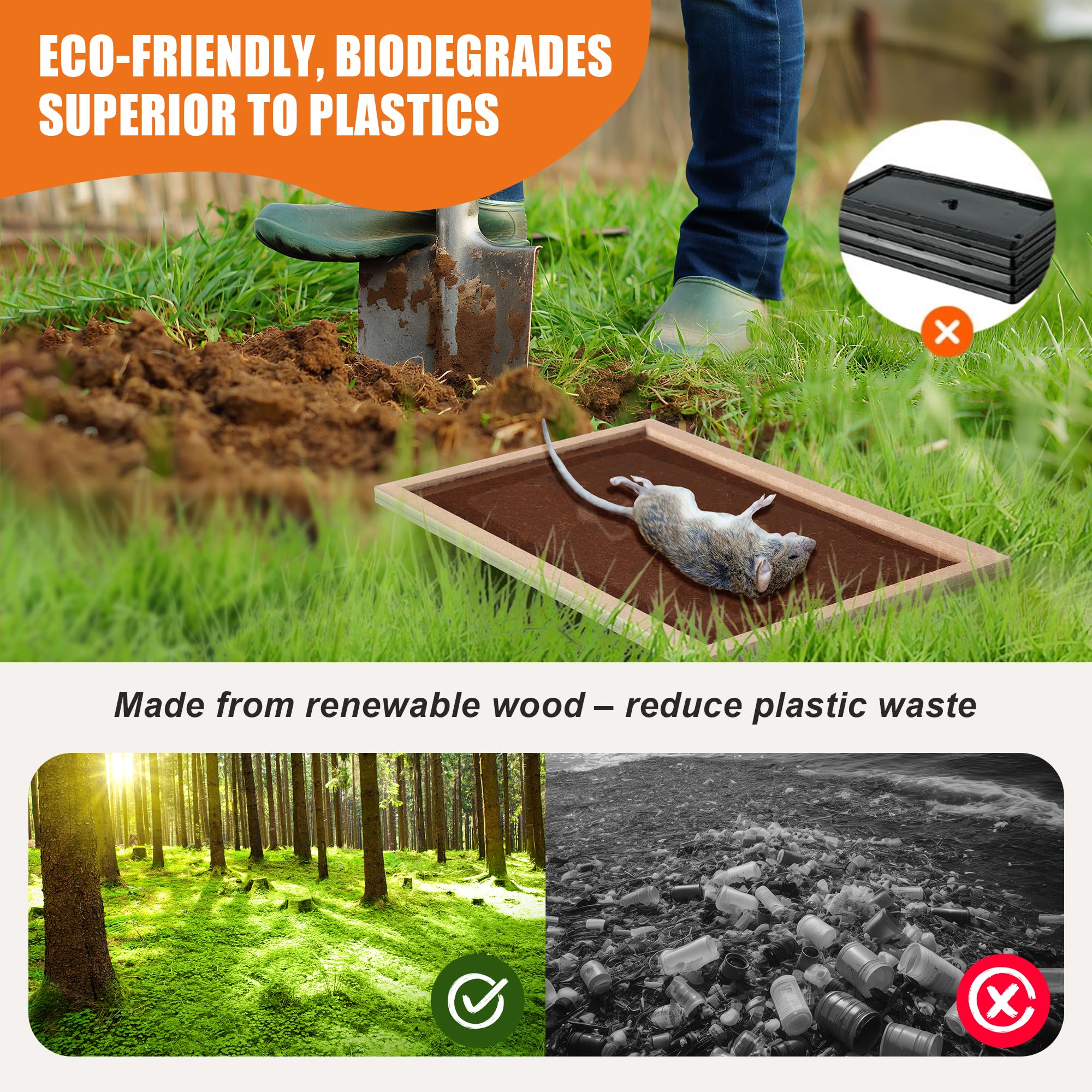 Qualirey indoor outdoor ready glue traps provide versatile pest control
