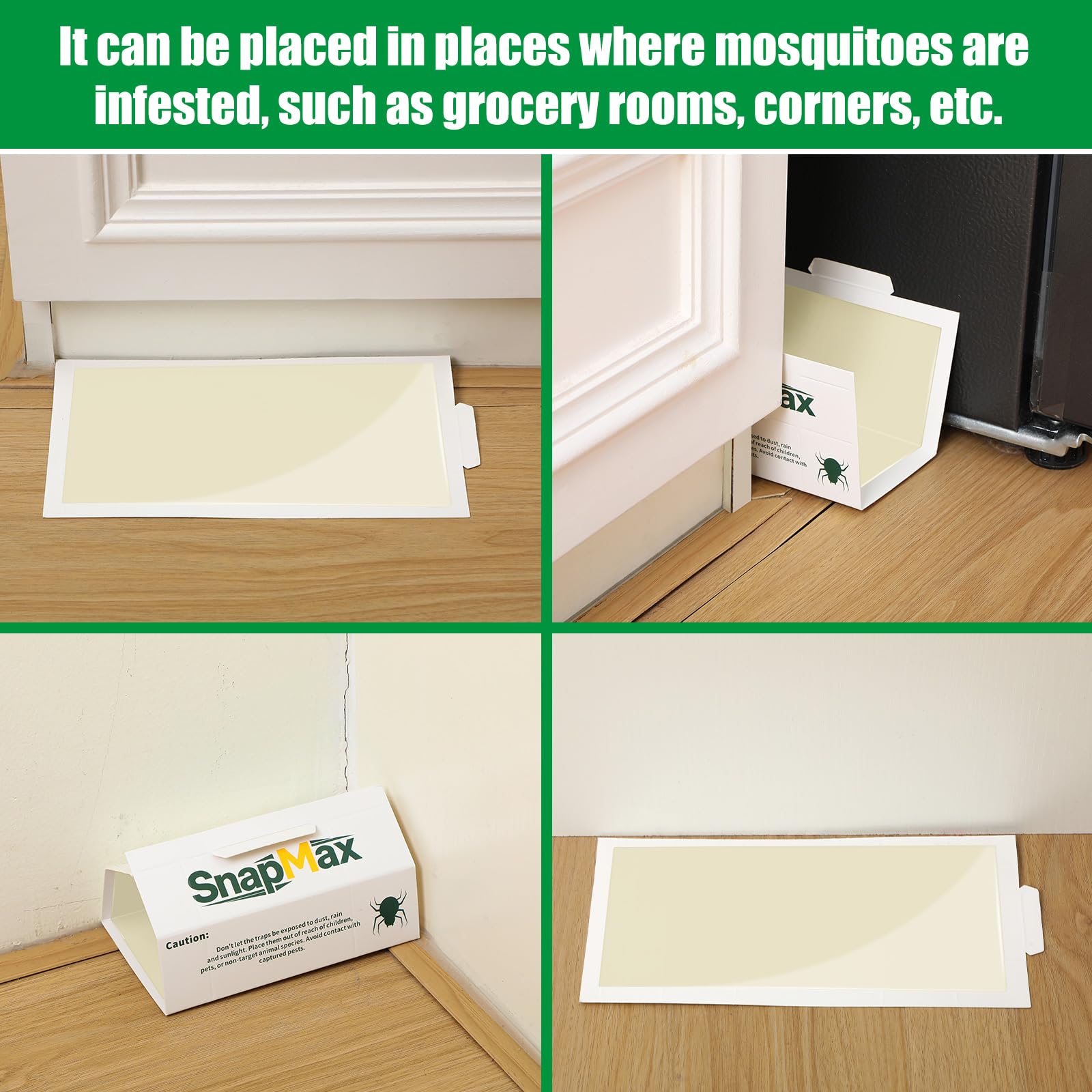 Qualirey indoor pest control glue trap setup in kitchen or office