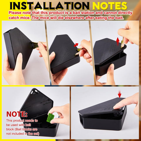 Qualirey locking mice station with key keeps bait out of reach