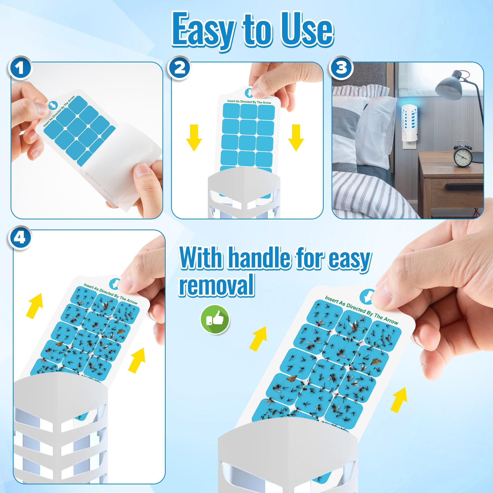 Qualirey easy-install glue-card cartridge with arrow-guided insertion.