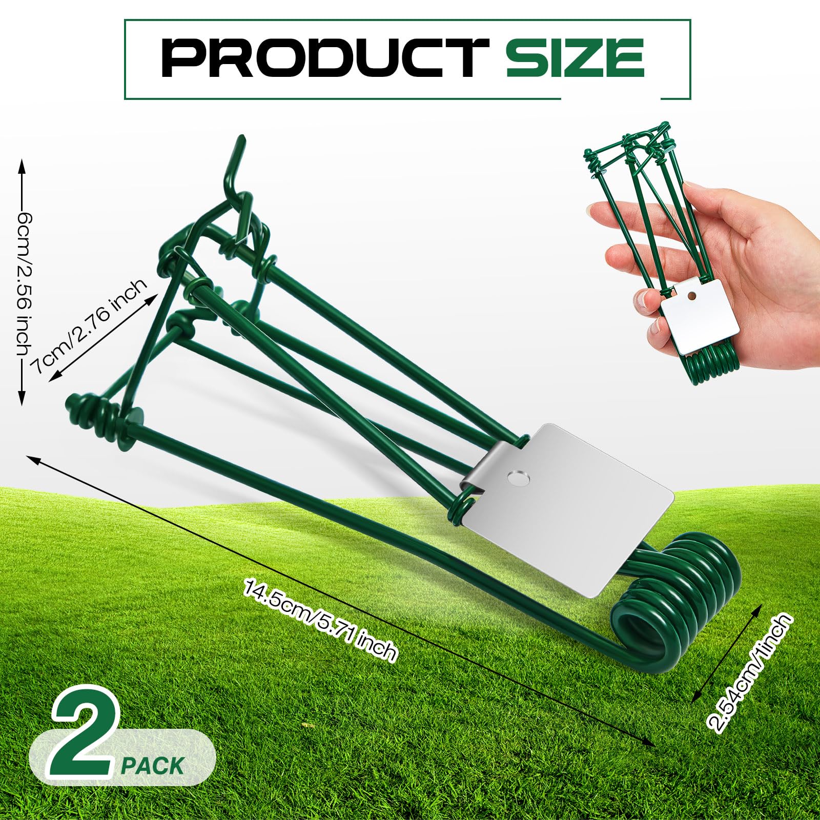 Qualirey mole trap installation targets mounds quickly in yards.