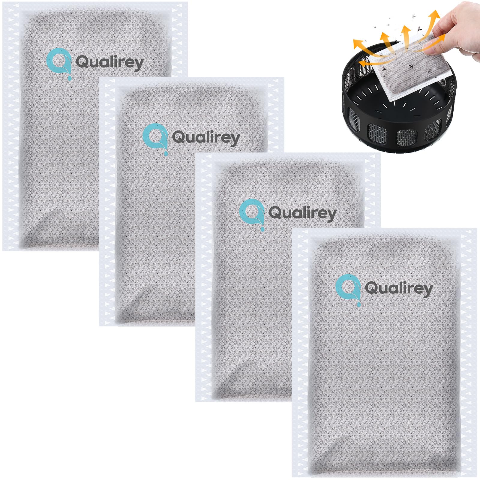 Qualirey mosquito attractant bulk pack opened bag releasing lure for higher trap attraction.