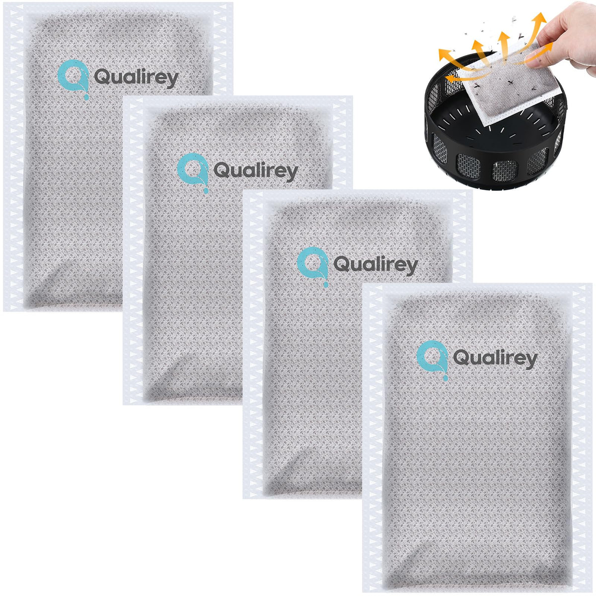 Qualirey mosquito attractant bulk pack opened bag releasing lure for higher trap attraction.