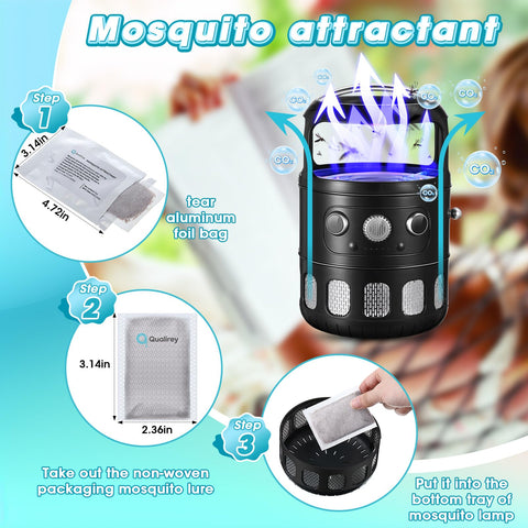 Qualirey attractant non-woven packaging for easy handling and insertion