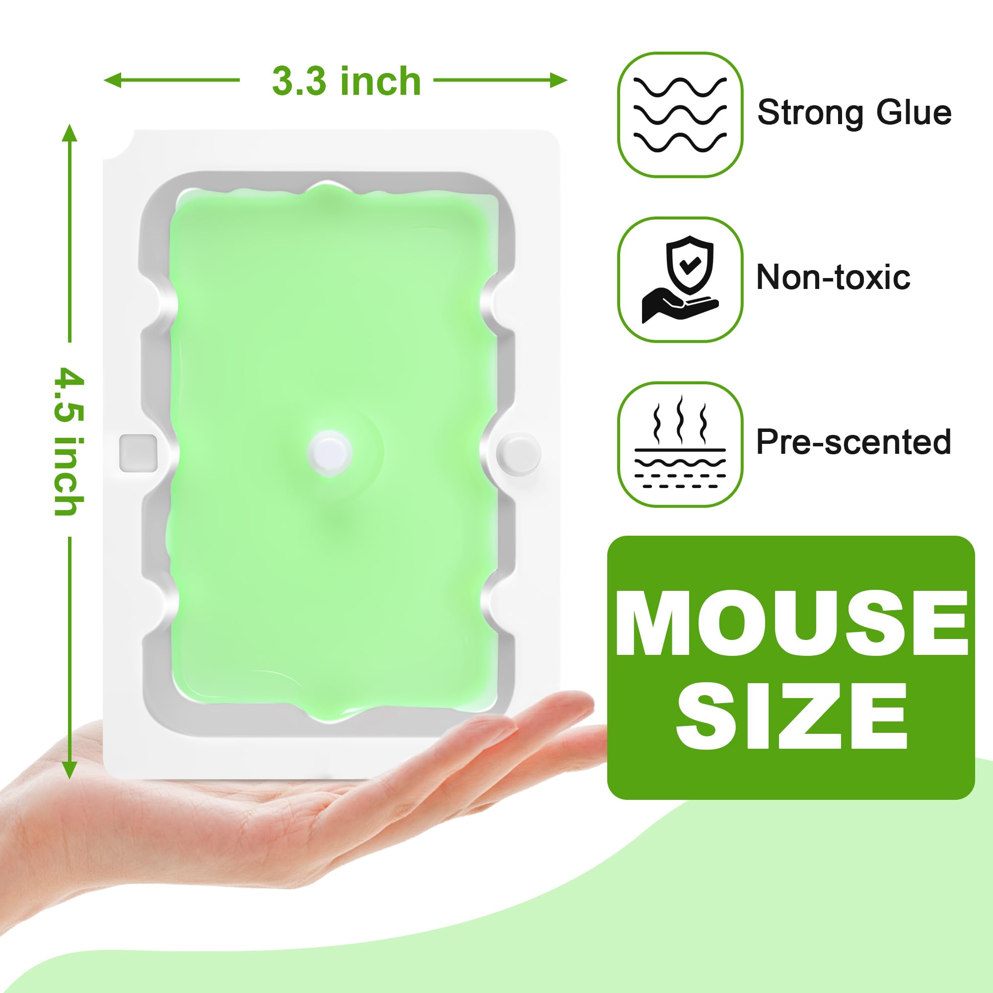 Qualirey glue trap adhesive close-up demonstrates strong grip for secure catches.