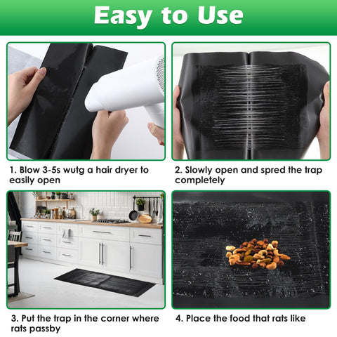 Qualirey glue trap suitable for indoor and outdoor use.