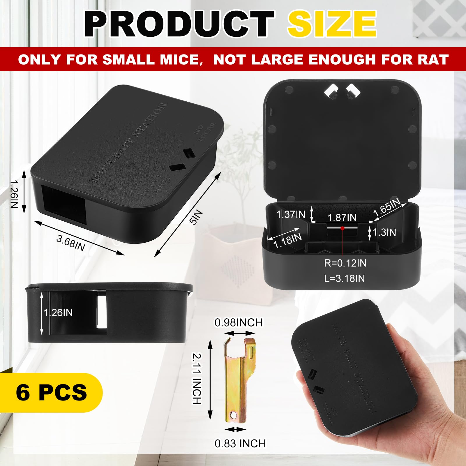 Qualirey mouse stations with keys for safe family access.