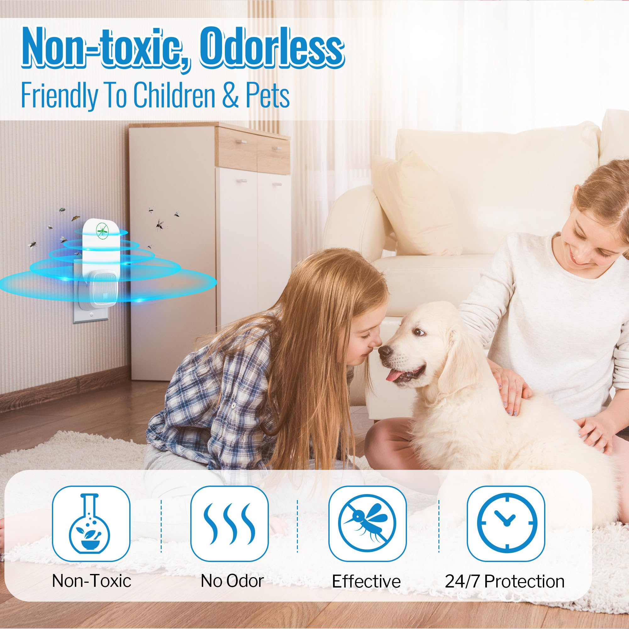 Qualirey non-toxic, odorless refills are safe for homes with pets.