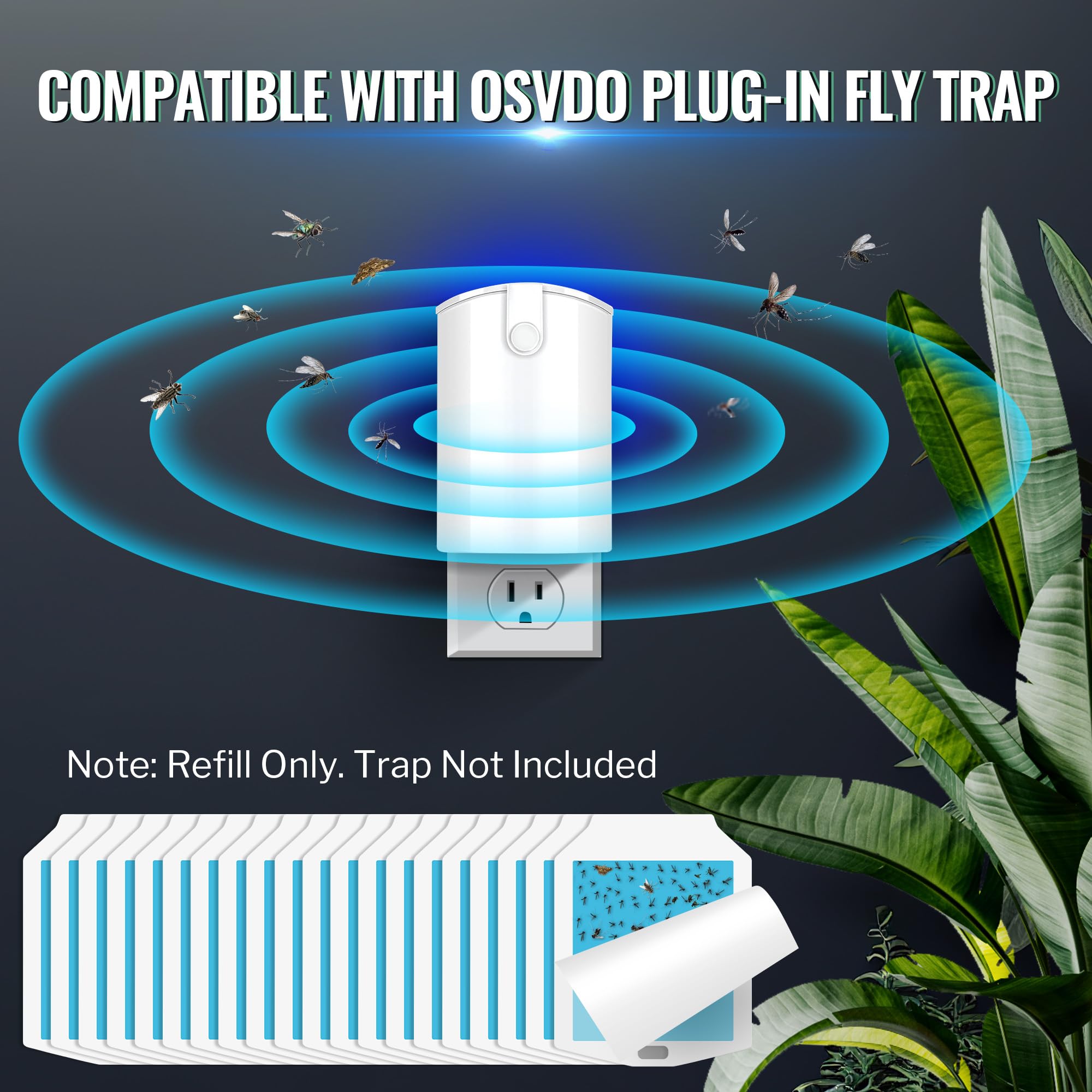 Qualirey glue cards compatible with osvdo traps for easy monthly replacement