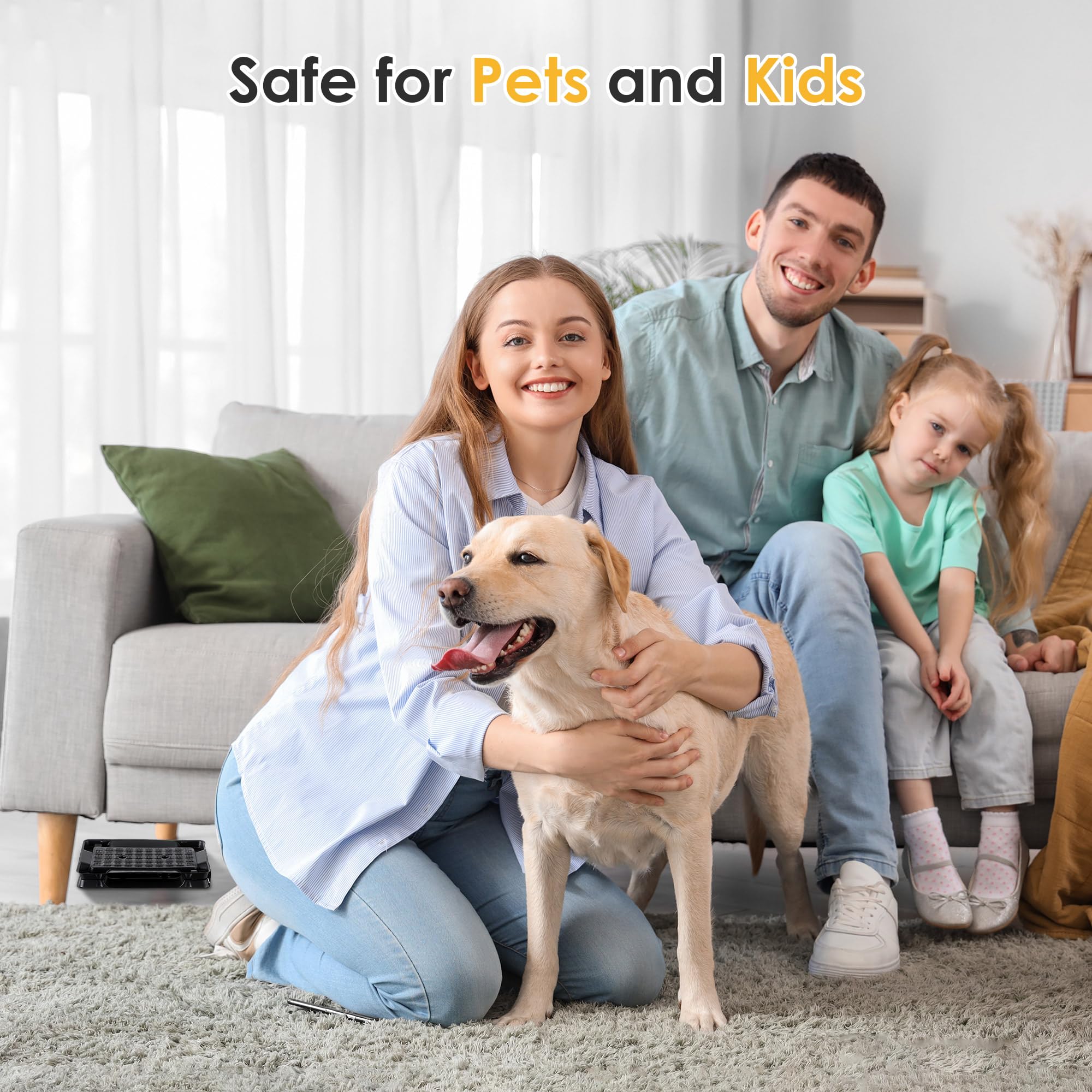 Qualirey pet-safe trap design made of durable plastic for safe handling.