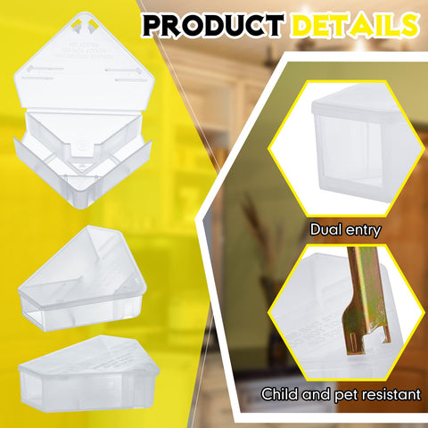 Qualirey PP plastic mouse station is durable and reusable