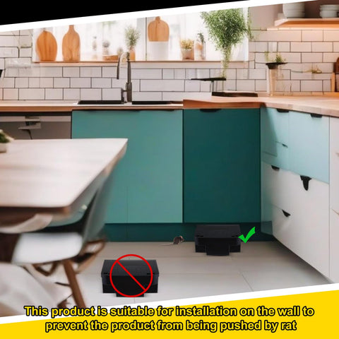 Qualirey rat bait station sized for versatile indoor and outdoor use.