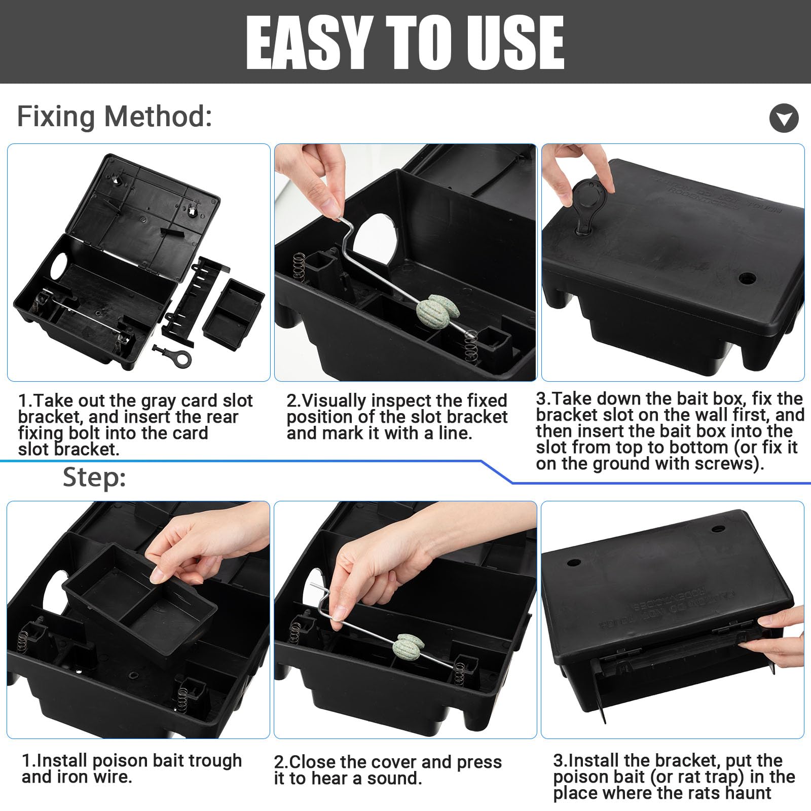 Qualirey rat station lock system with key ensures safe access.