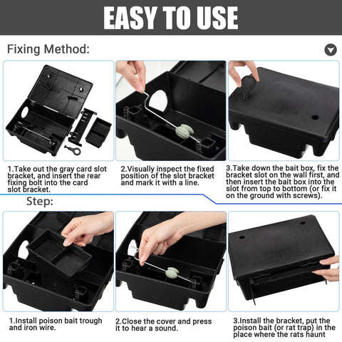 Qualirey rat station lock system with key ensures safe access.
