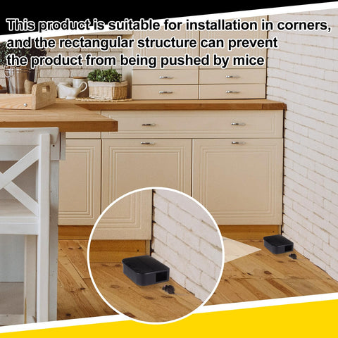 Qualirey bait not included; use with bait blocks for small mice.