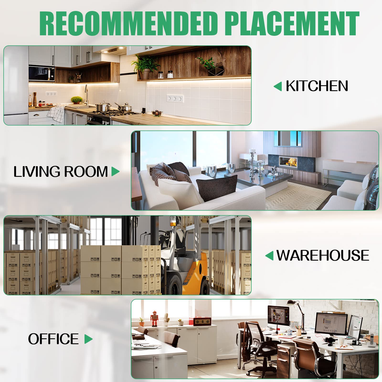 Qualirey trap shapes fit narrow spaces like behind appliances.