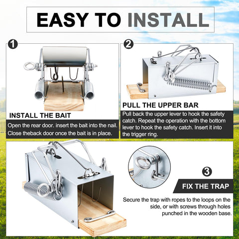 Qualirey Trap safety lever mechanism enables safe setup and handling