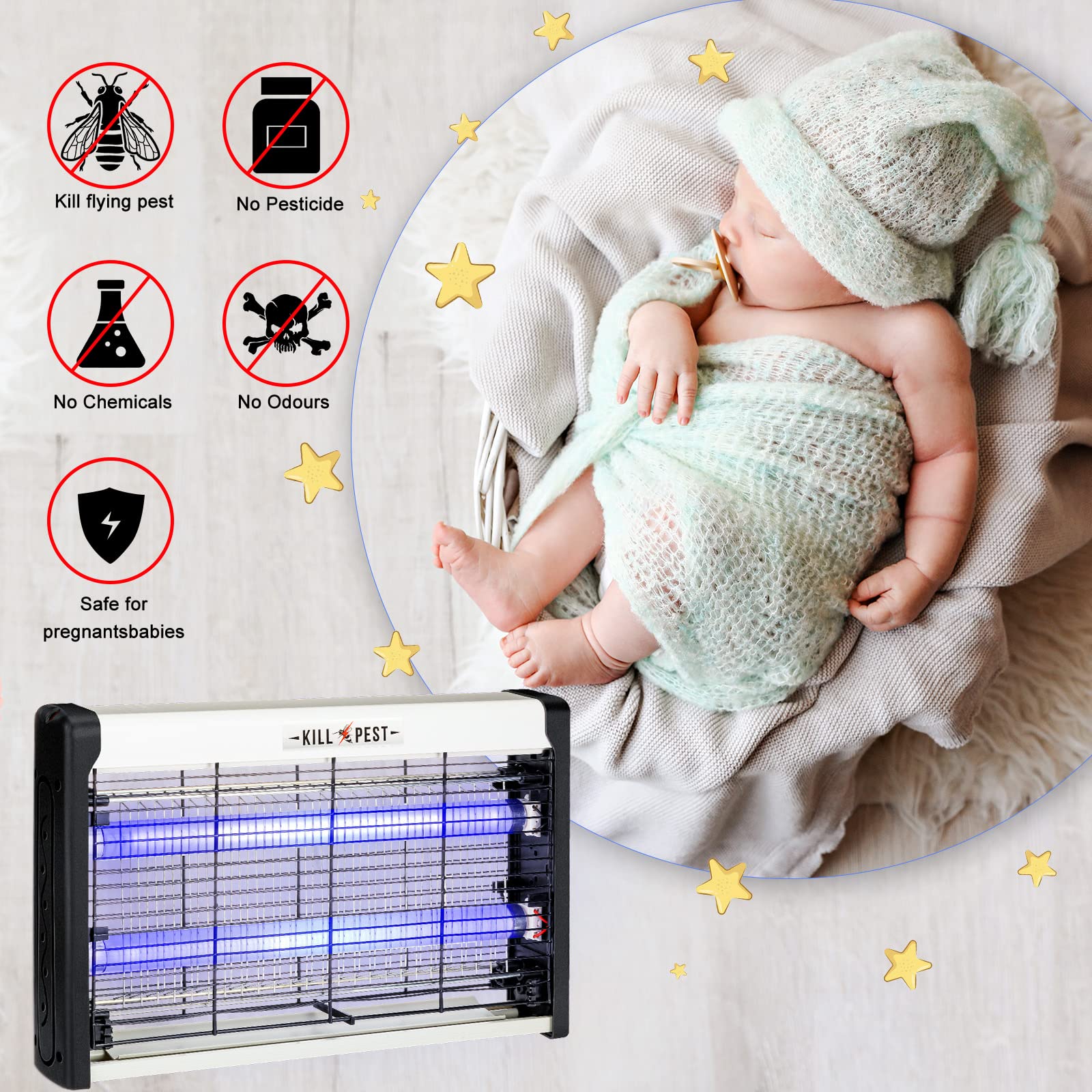 Qualirey safety mesh screen protects children and pets during operation