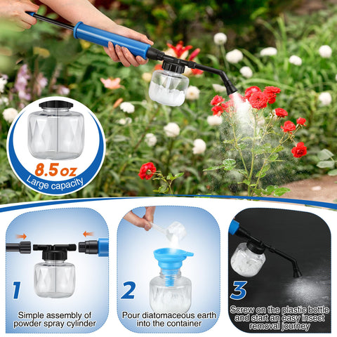 Qualirey silicone hose powder dispenser ensures steady, controlled discharge.