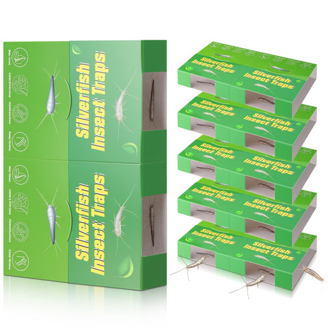 Qualirey silverfish trap under sink captures pests discreetly in tight spaces.